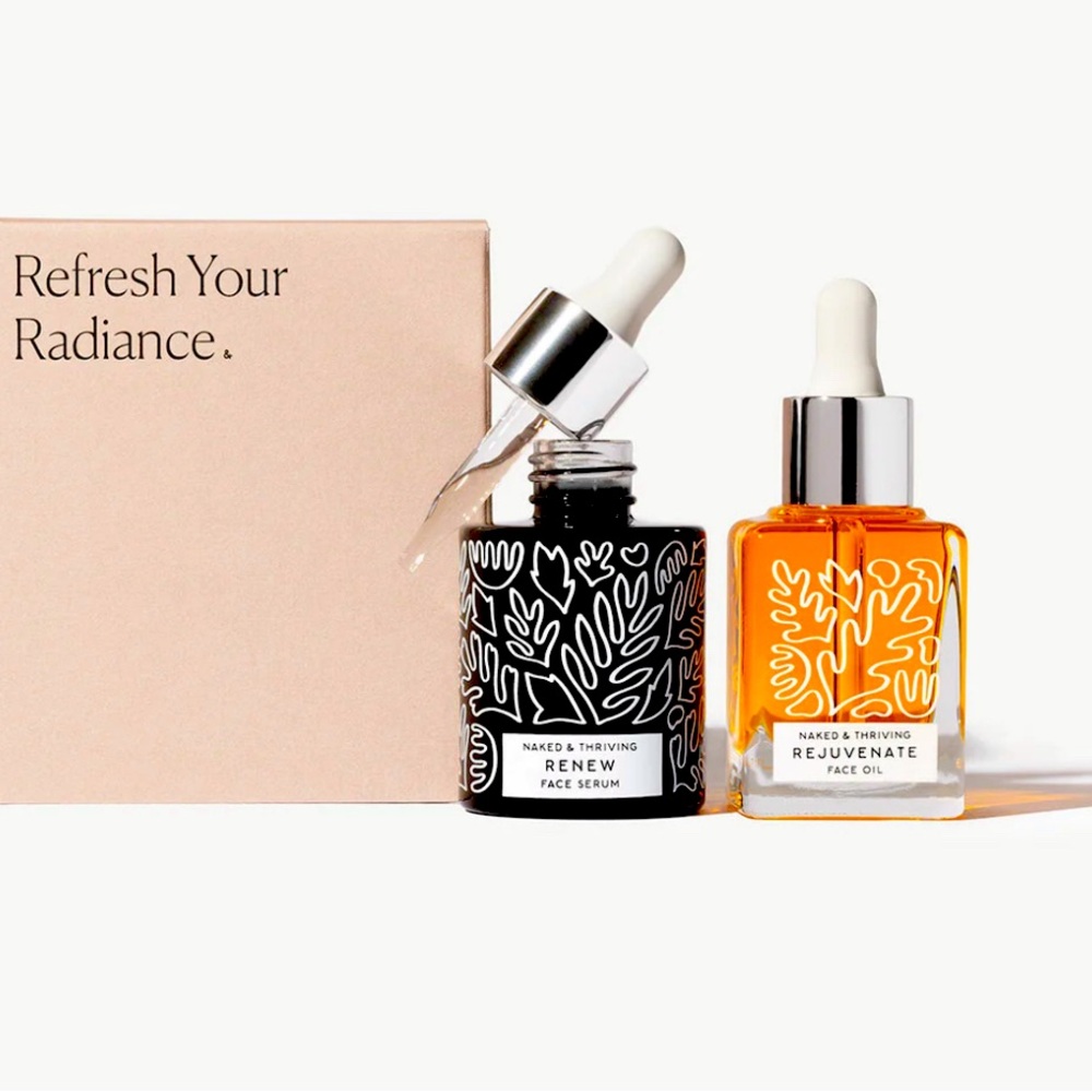 Naked & Thriving | The Night Set | Resurfacing Serum & Restorative Face Oil